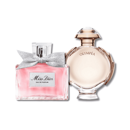 Luxury Damen-Duo – P. Rabanne Olympea 80ml & DR Miss Dior 100ml (Ikonisches Duftset)