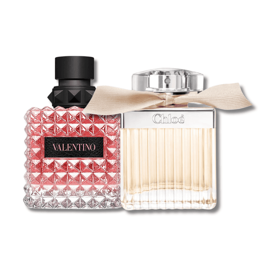Luxury Damen-Duo – Val. Donna Born In Roma 100ml & Chl. Eau de Parfum 75ml (Ikonisches Duftset)